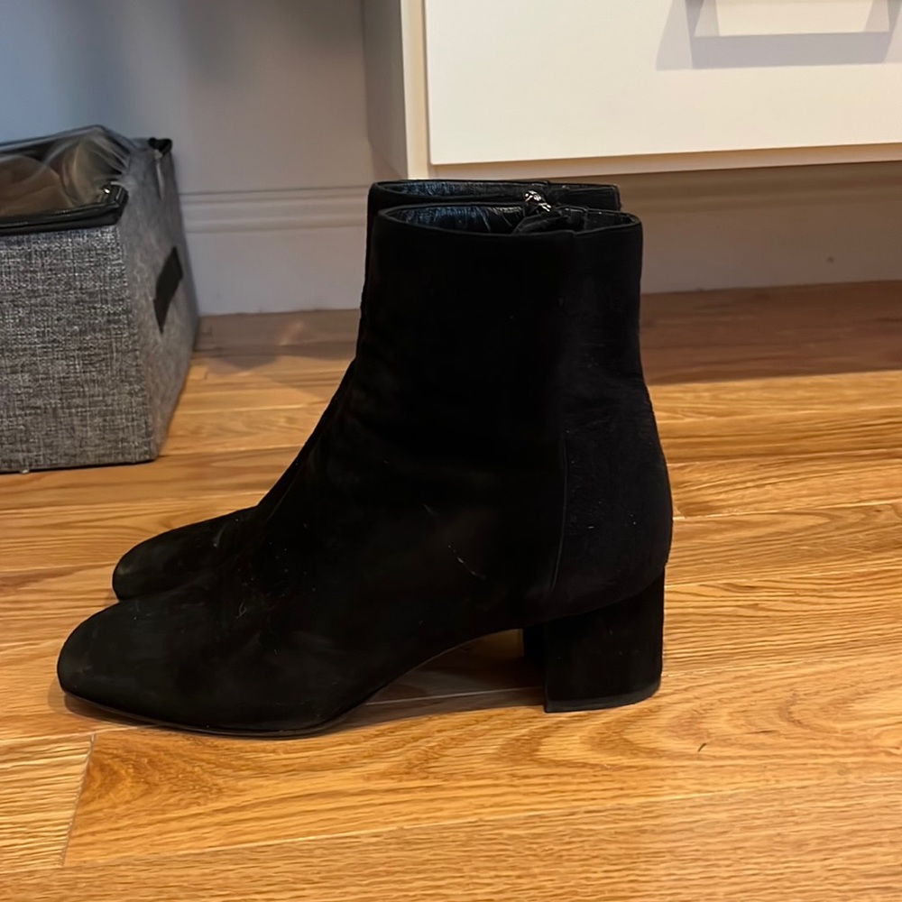 Black Suede Booties